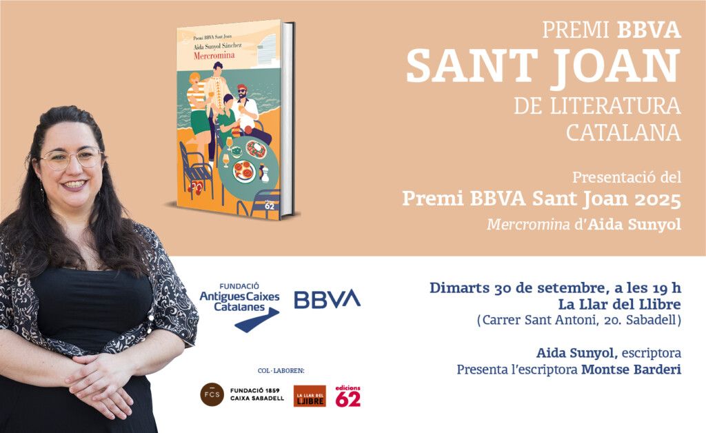 La obra Mercromina, de Aida Sunyol, Premio BBVA Sant Joan, se presenta en La Llar del Llibre de Sabadell