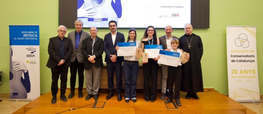 Es lliuren a Montserrat els guardons de la 10a edició del Premi BBVA de Música al Talent Individual