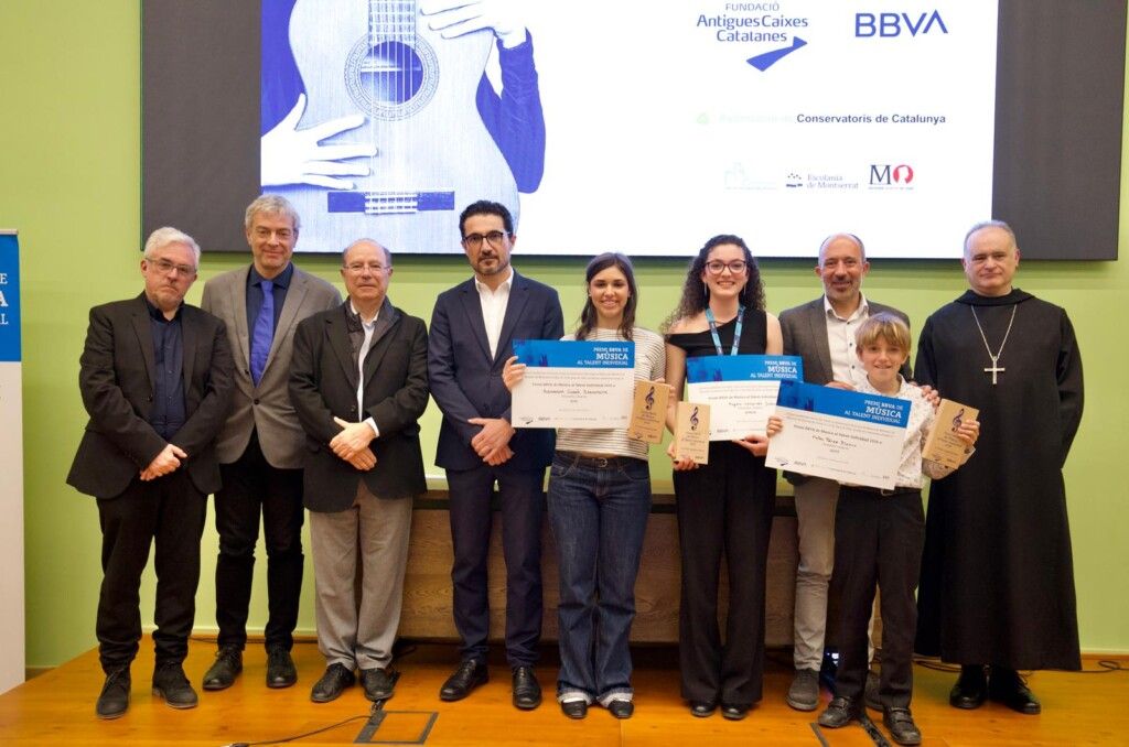 Es lliuren a Montserrat els guardons de la 10a edició del Premi BBVA de Música al Talent Individual