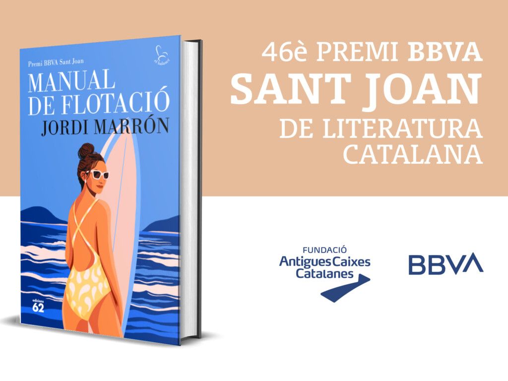 L’obra Manual de flotació, de Jordi Marrón, Premi BBVA Sant Joan, es presenta a La Setmana del Llibre en Català